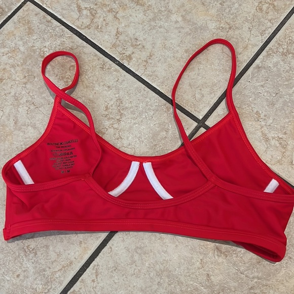 Boutine LA bikini top medium red m NWOT logo - Picture 2 of 3
